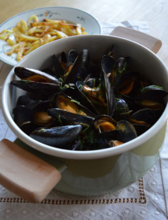 Low Fodmap Belgian Mussels and Fries Recipe