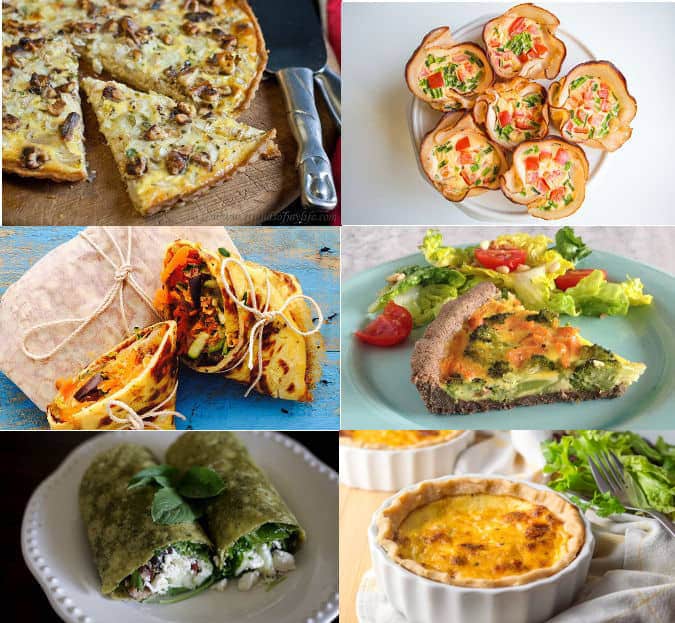 Six low fodmap quiches and wraps recipes for work