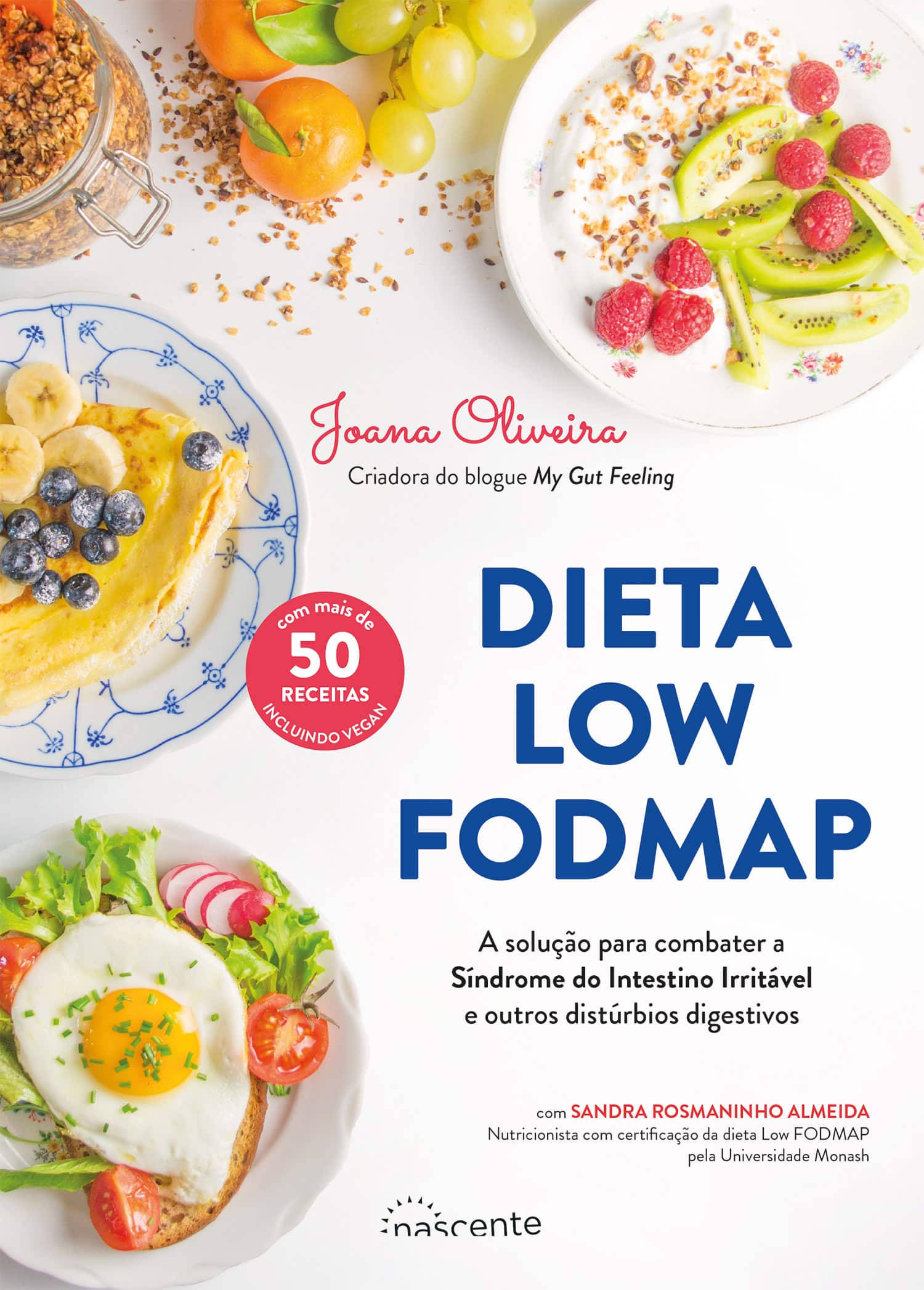 Capa do livro dieta low fodmap com três refeições
