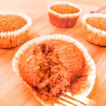 Muffins Vegan de Abóbora e Tangerina #lowfodmap #semgluten
