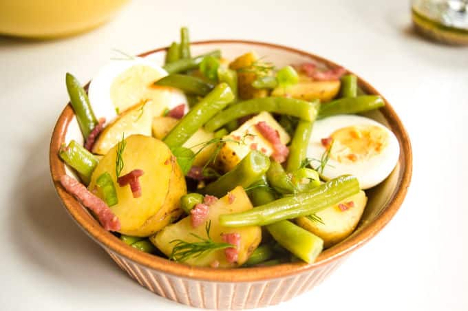 Salade Liègeoise, aka Liege Potato Salad / mygutfeeling.eu
