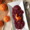 Cranberry sauce with clementines and ginger