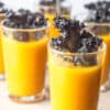 Roasted pumpkin and carrot soup shooters