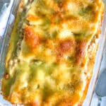 low fodmap lasagna in an oven dish